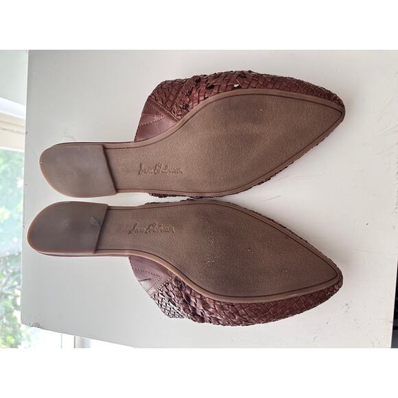 Sam‎ Eldeman Women's Natalya Woven Leather Mules - Picture 4 of 9